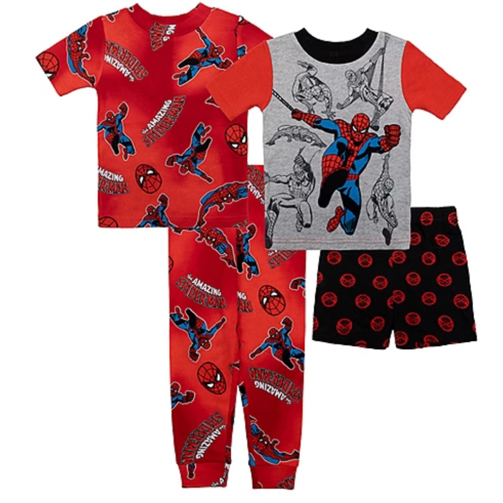 Disney Collection Toddler Boys 4-pc. Spiderman Pajama Set NWT